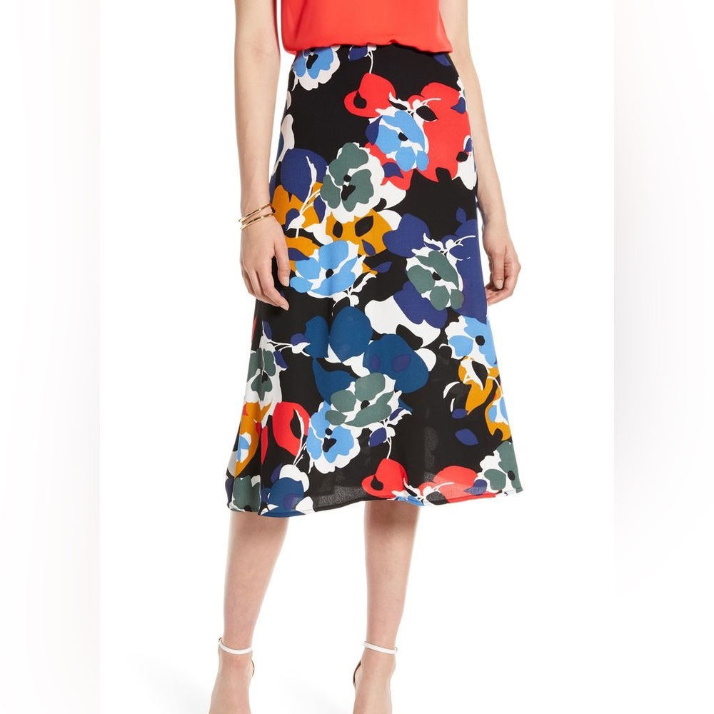 Halogen Floral A-Line Skirt - Multicolor